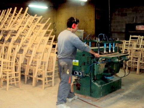 Here in the processing of wood by our experienced staff