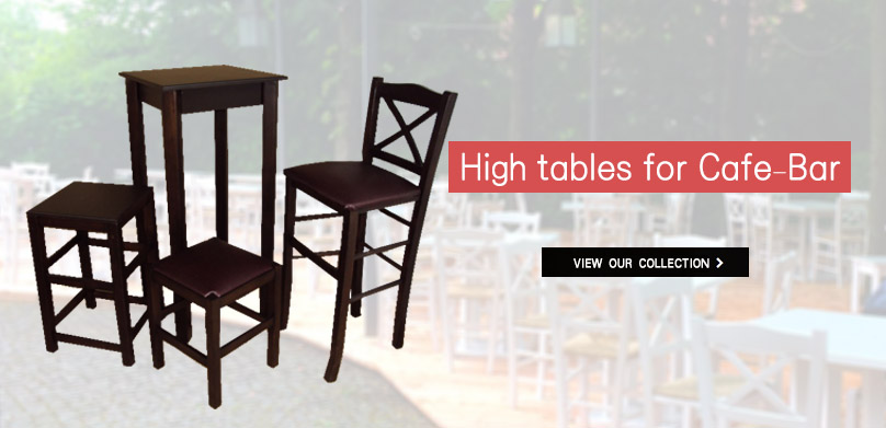 Zampoukas - High tables - Stands for Cafe-Bar